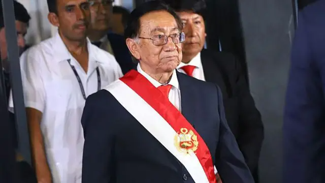 Current Peruvian President José Maria Balcázar