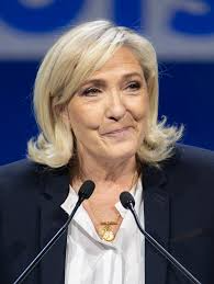 Marine le Pen, actual presidente de la Agrupación Nacional