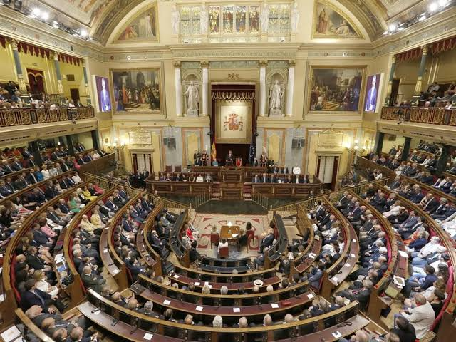Interior of the Spanish Parliament