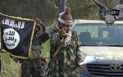 Terroristas del grupo islámicl Boko Haram