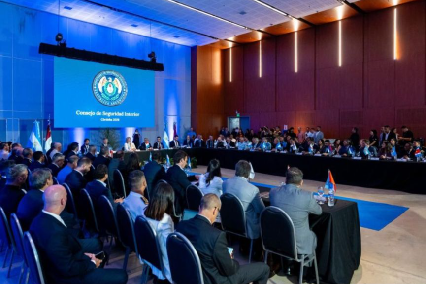 La ministra de Seguridad de la Nación, Alejandra Monteoliva, preside las jornadas de planificación en el Complejo Ferial.