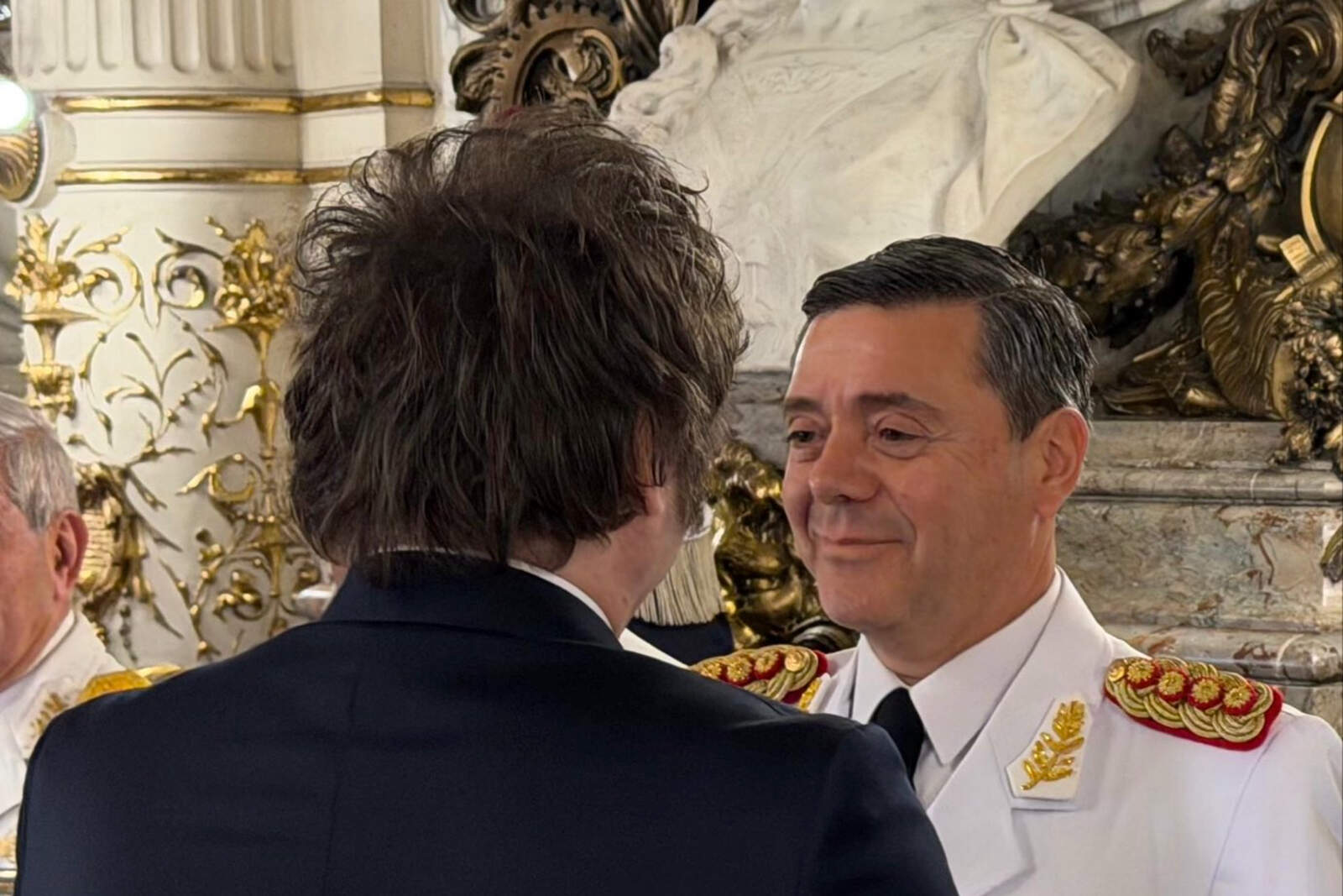 Milei junto a Presti, imágenes de archivo.