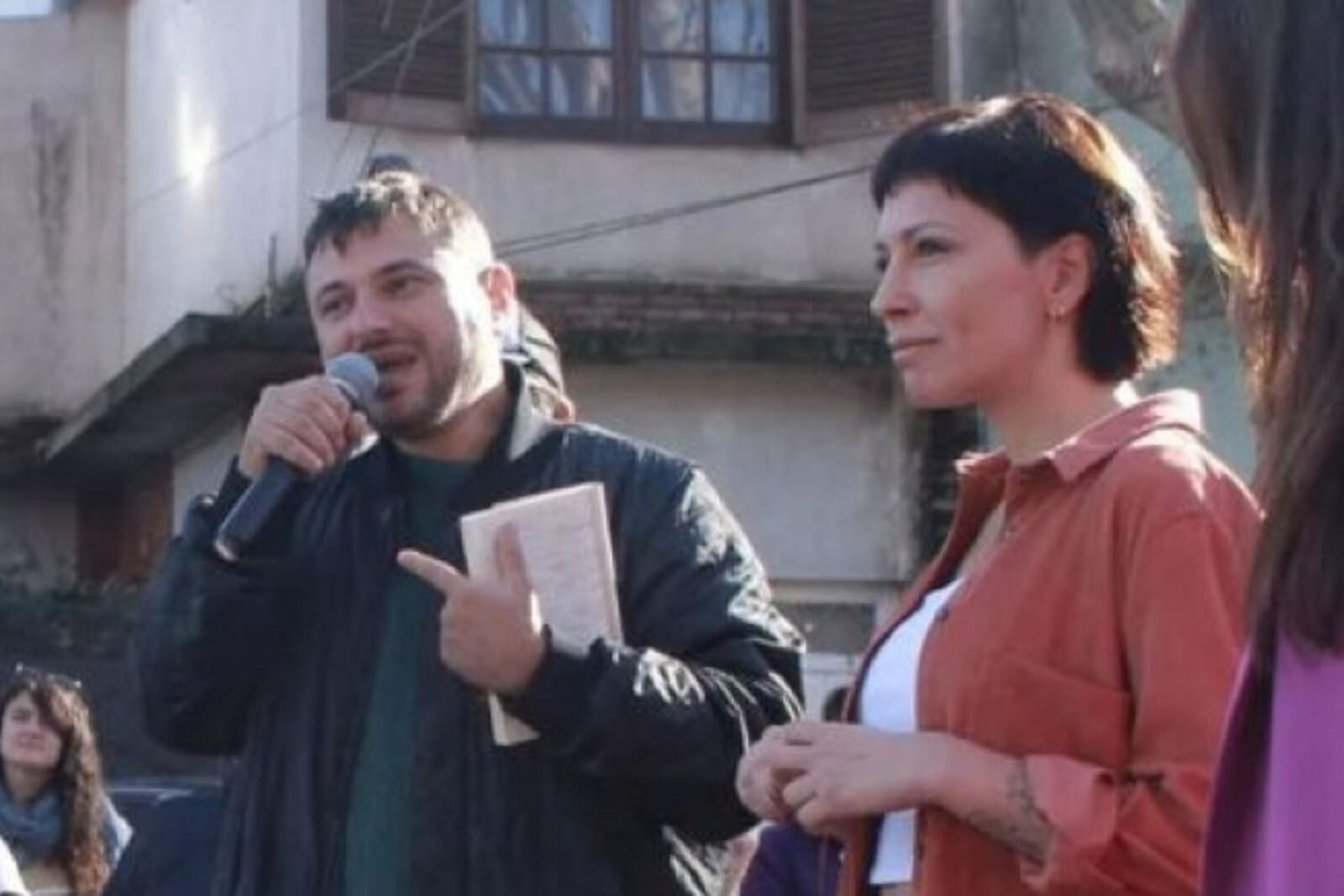 Mayra Mendoza y Juan Grabois.