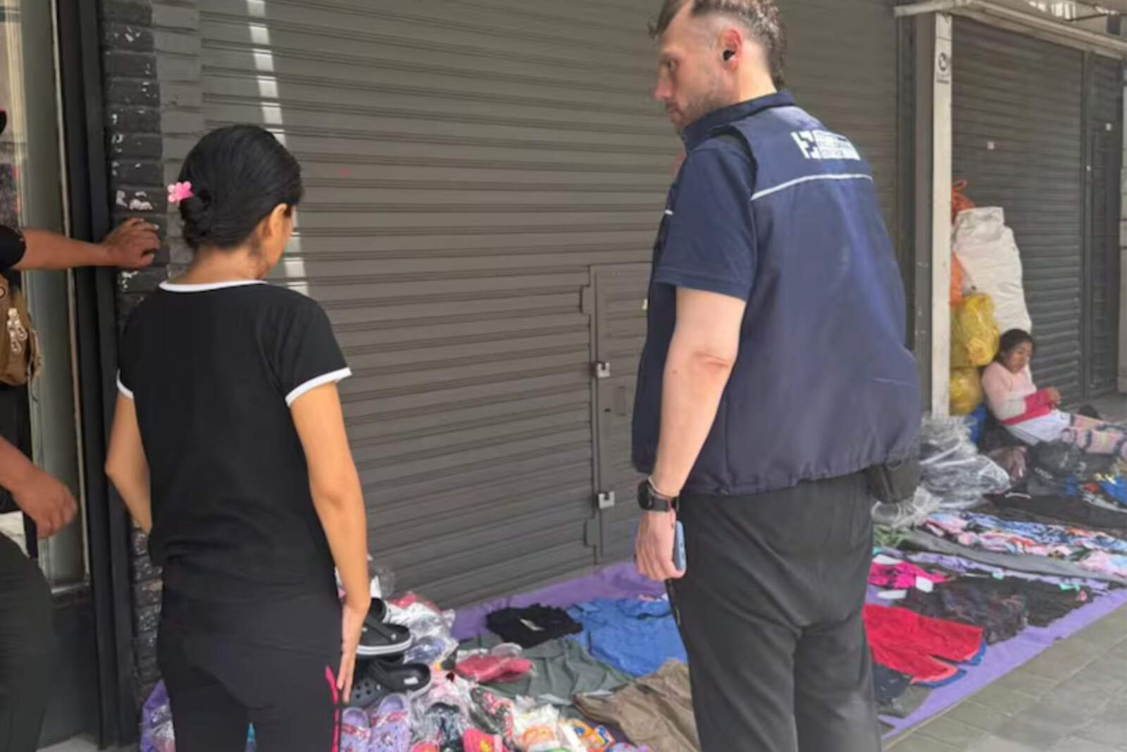 Controles en la peatonal de Córdoba