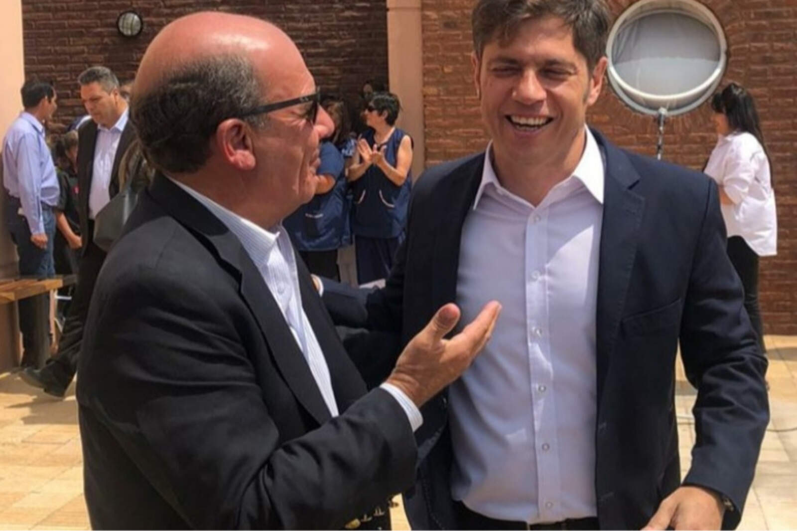 Ricardo Moccero junto a Axel Kicillof.