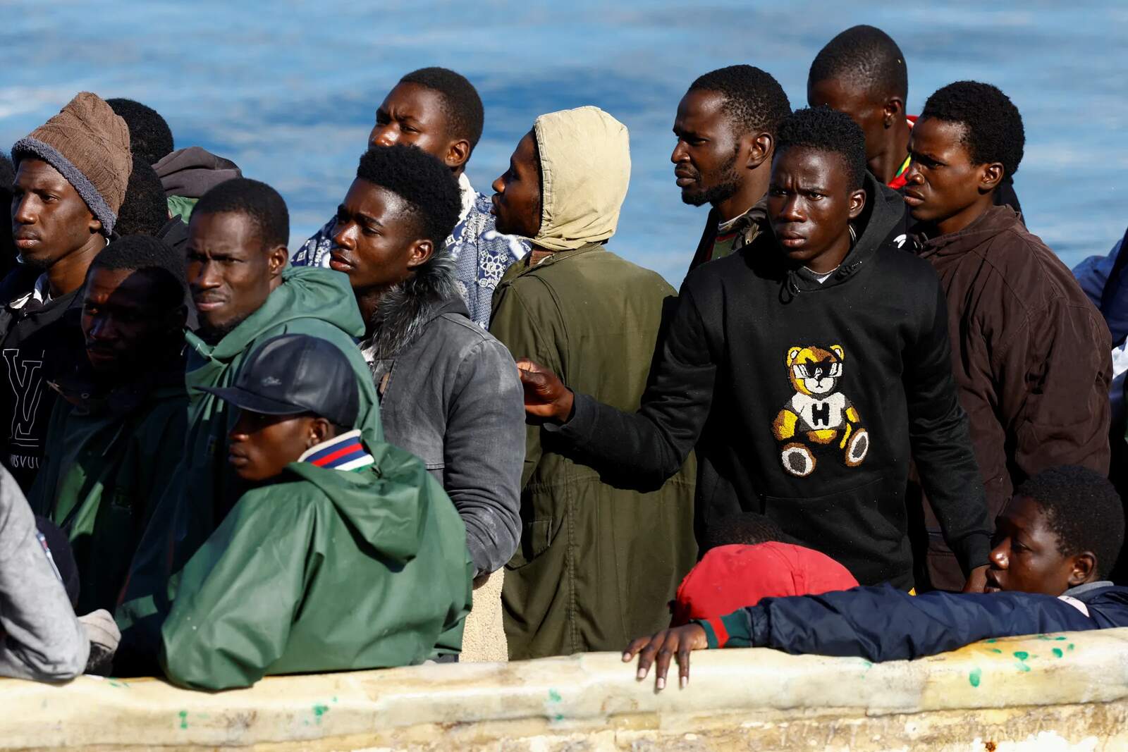 Inmigrantes ilegales africanos.