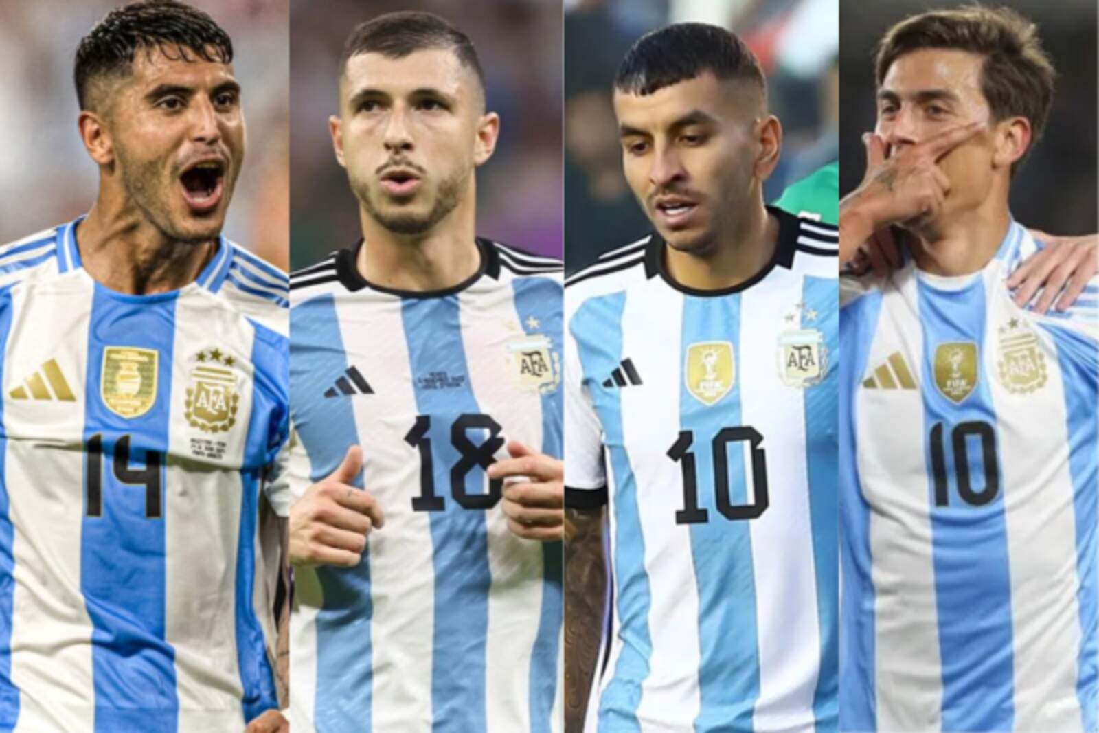 Palacios, Guido Rodríguez, Correa y Dybala son duda por rendimiento