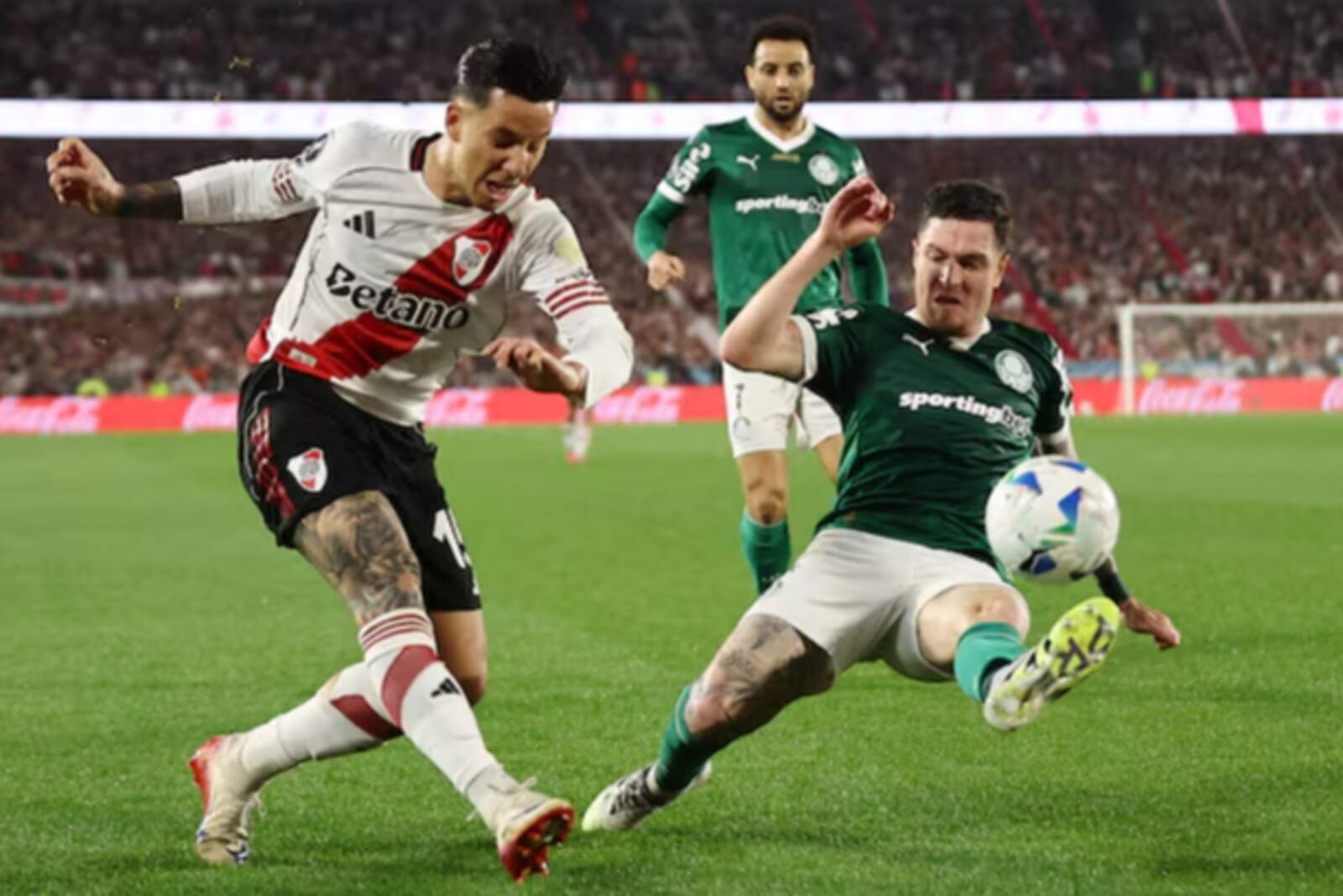 Moreno se enfrentó a River en los cuartos de final de la Copa Libertadores 2025