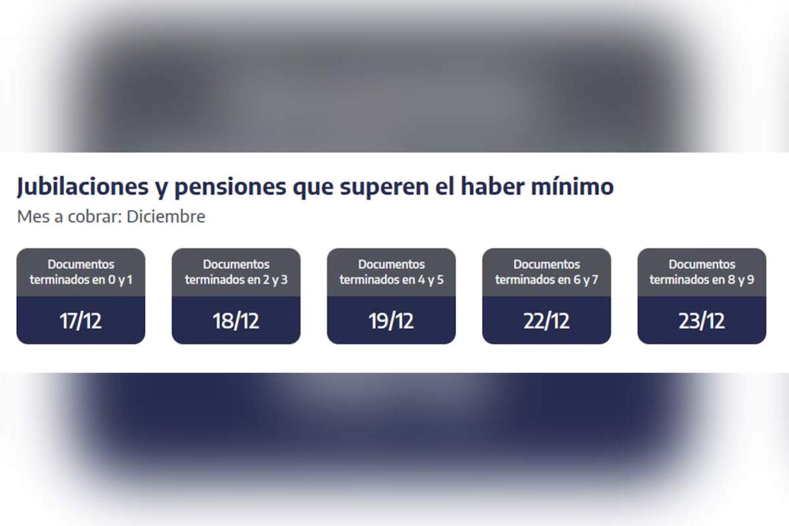 Jubilaciones que superen la mínima