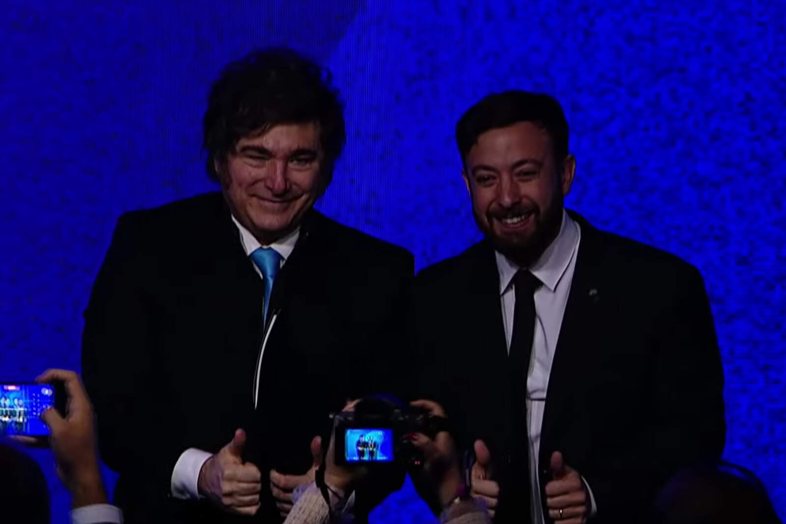 Javier Milei y Agustín Laje.