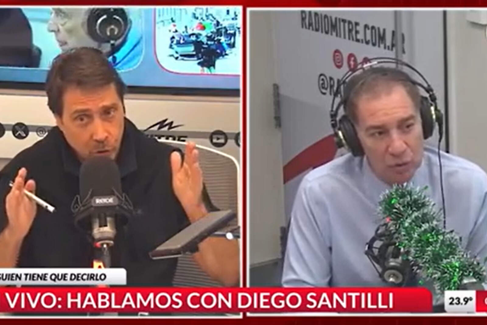 Santilli en entrevista con Feimann