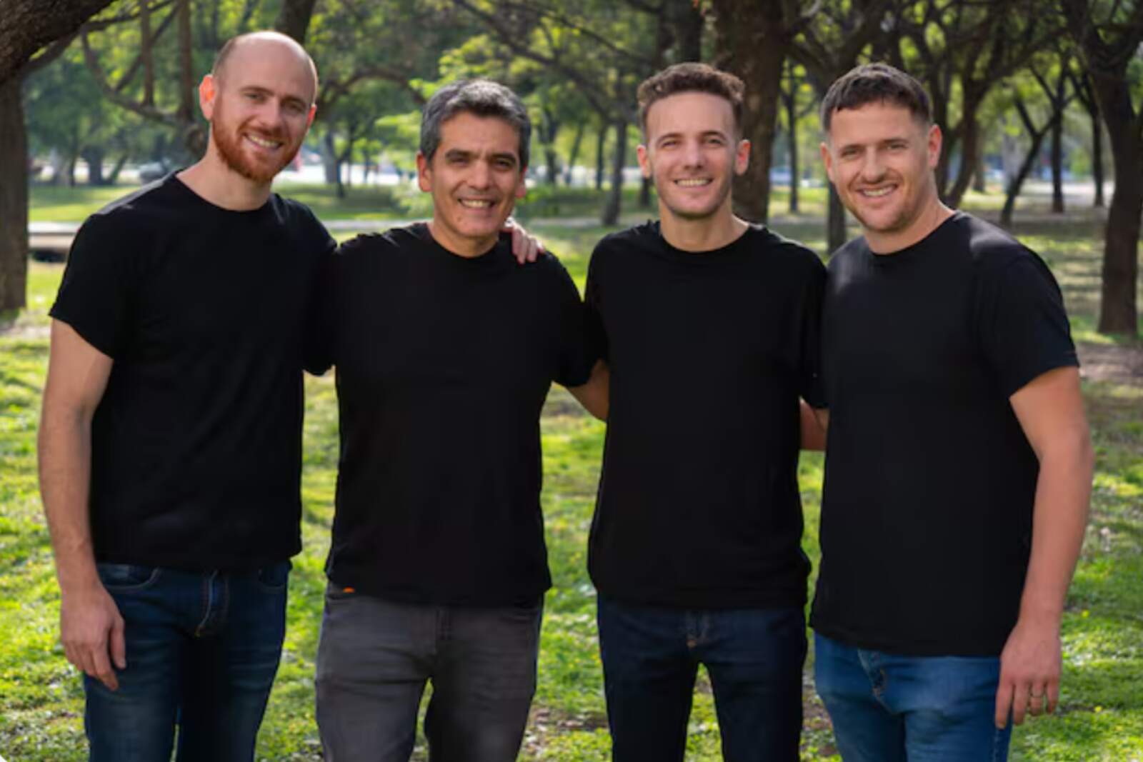 Fundadores de Pill.ar (de izq a der): Daniel Real, Santiago Palma, Enzo Moriconi y Juan Pablo Real