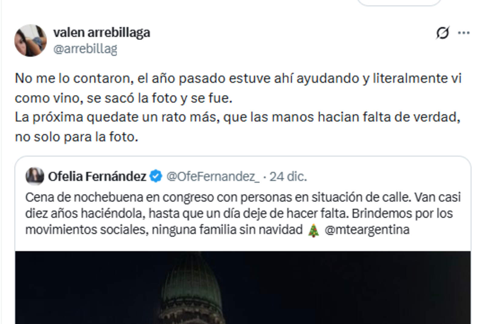 Las reacciones en redes sociales