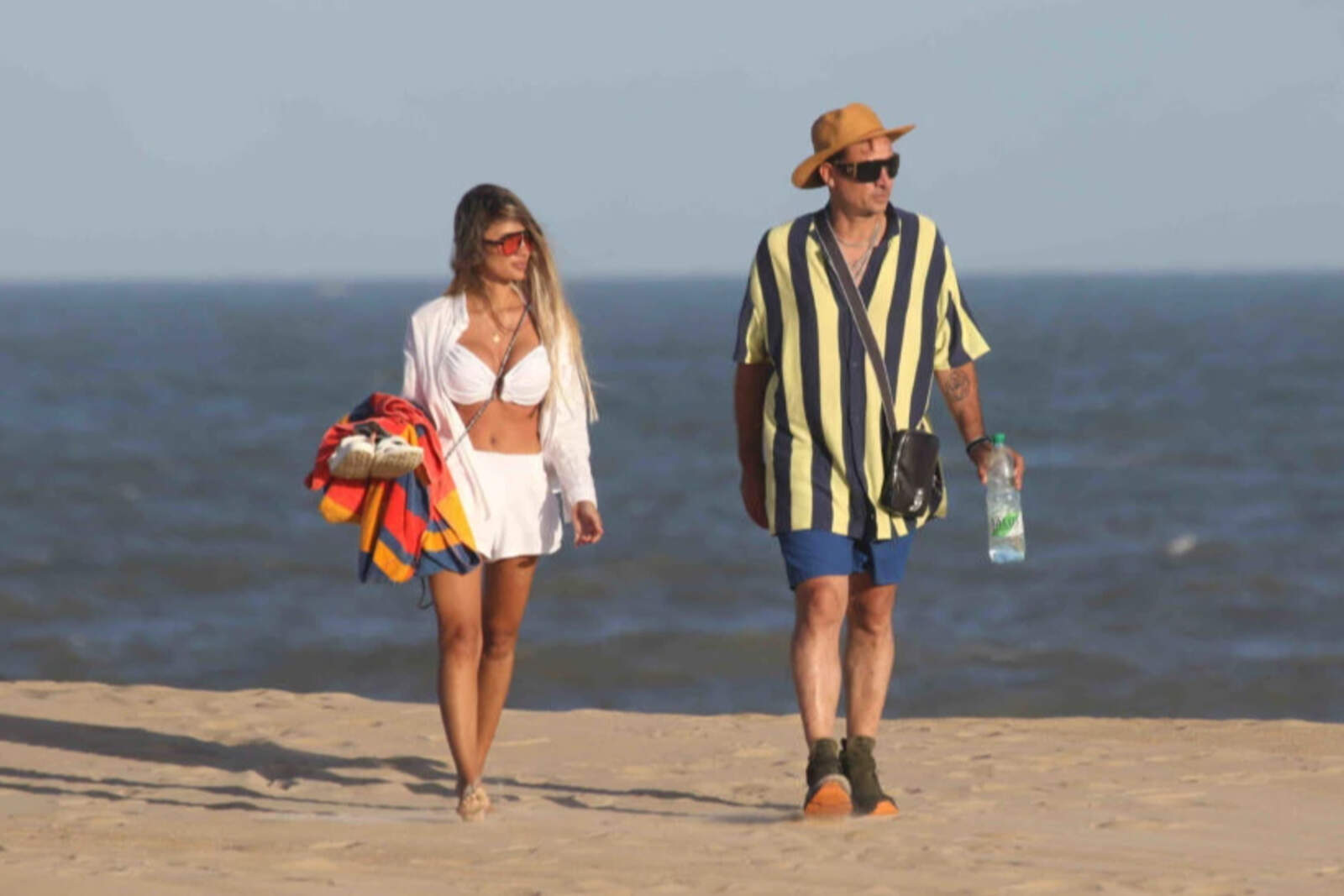 Chano fue captado con Tamara en la playa en 2023