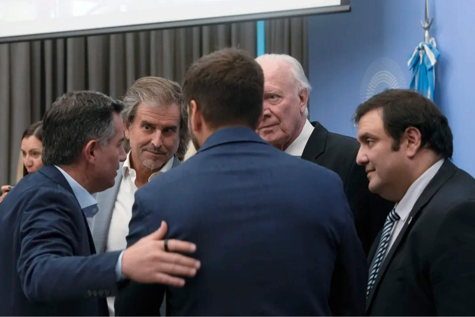 Bertie Benegas Lynch y Gabriel Bornoroni en la comisión.