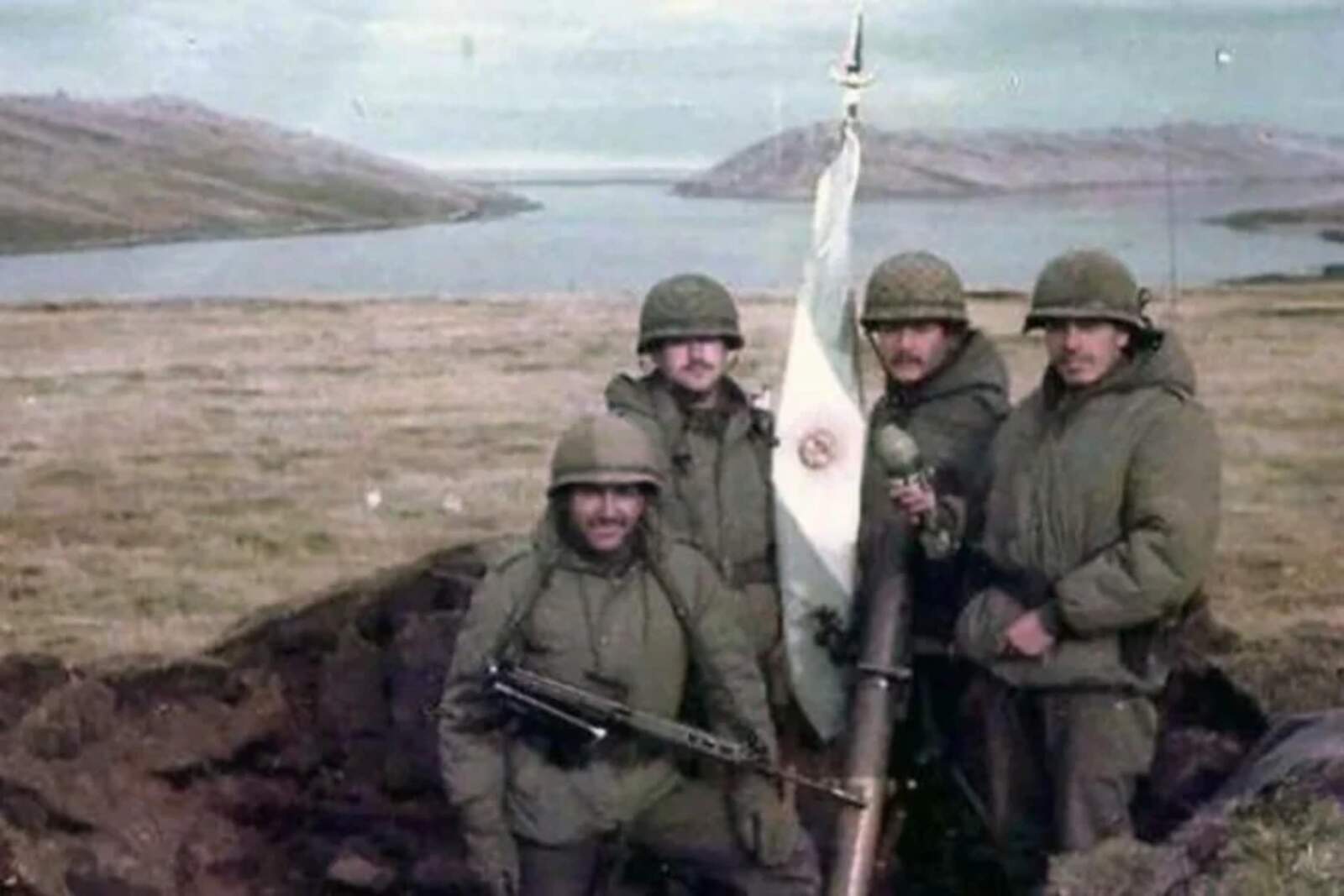 Soldados argentinos en las Islas Malvinas.