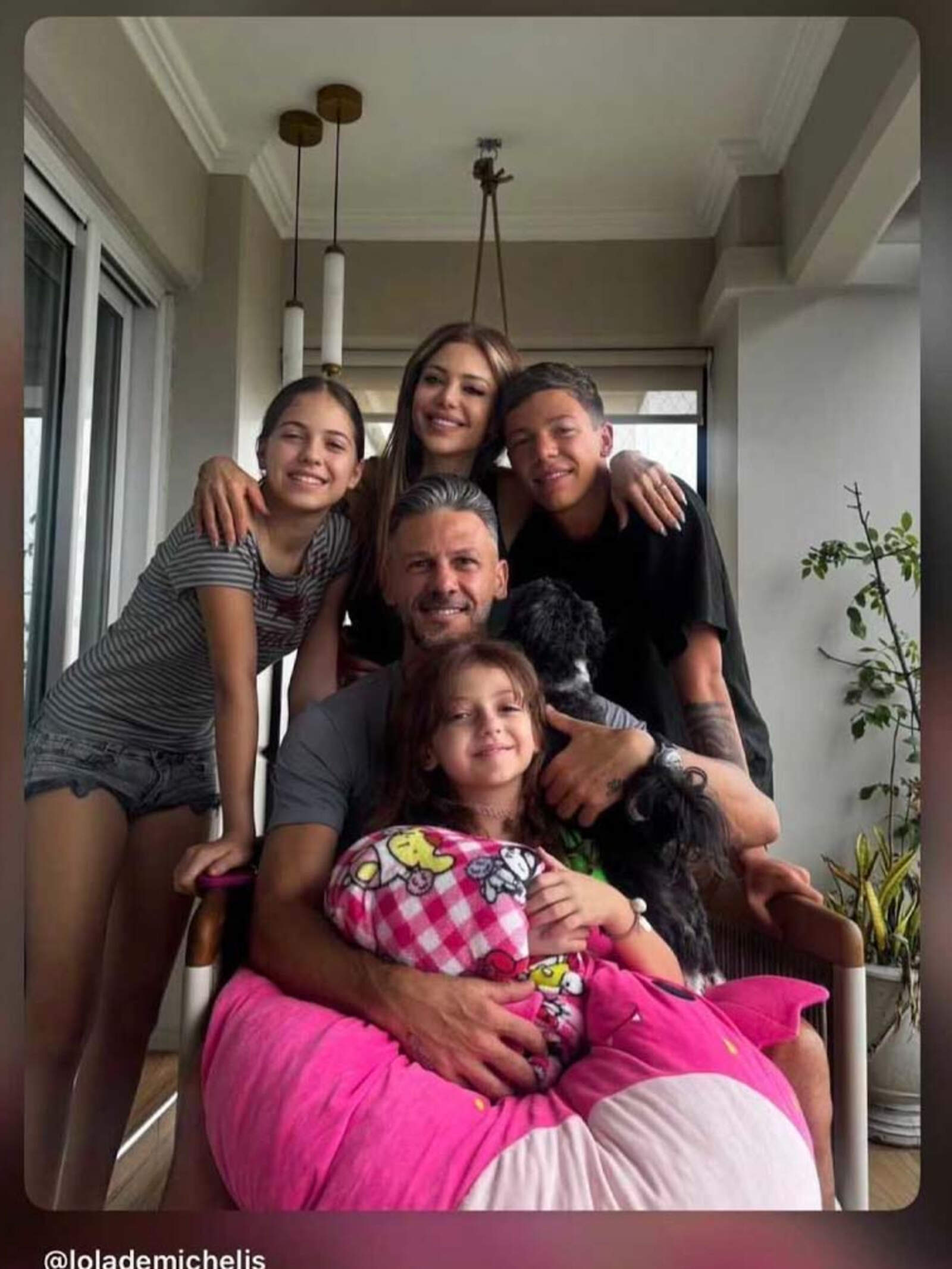 El posteo de Evangelina Anderson en el día del cumpleaños de Demichelis