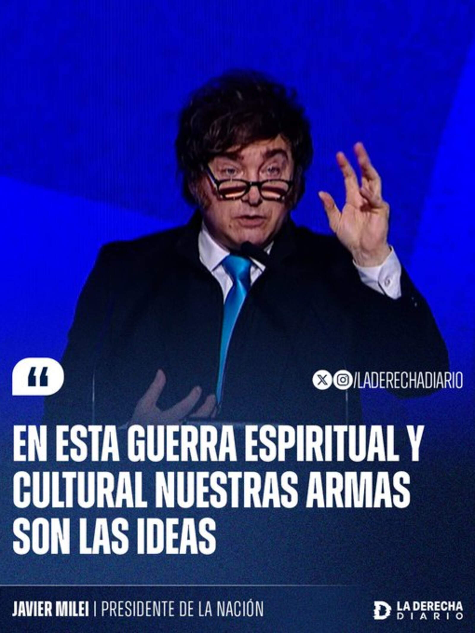 Javier Milei en la Fundación Faro.