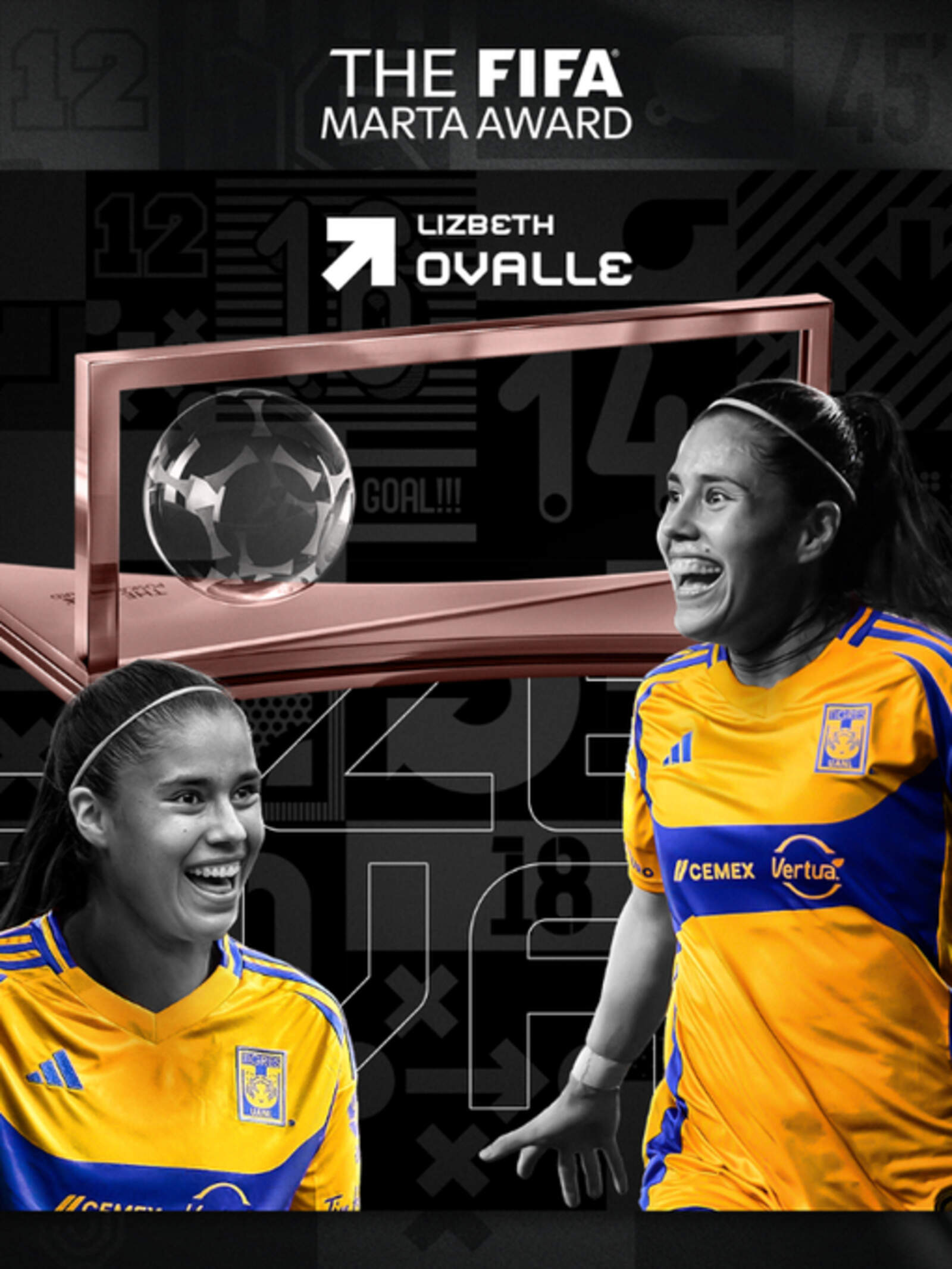 Lizbeth Ovalle ganó el Premio Marta a mejor gol femenino