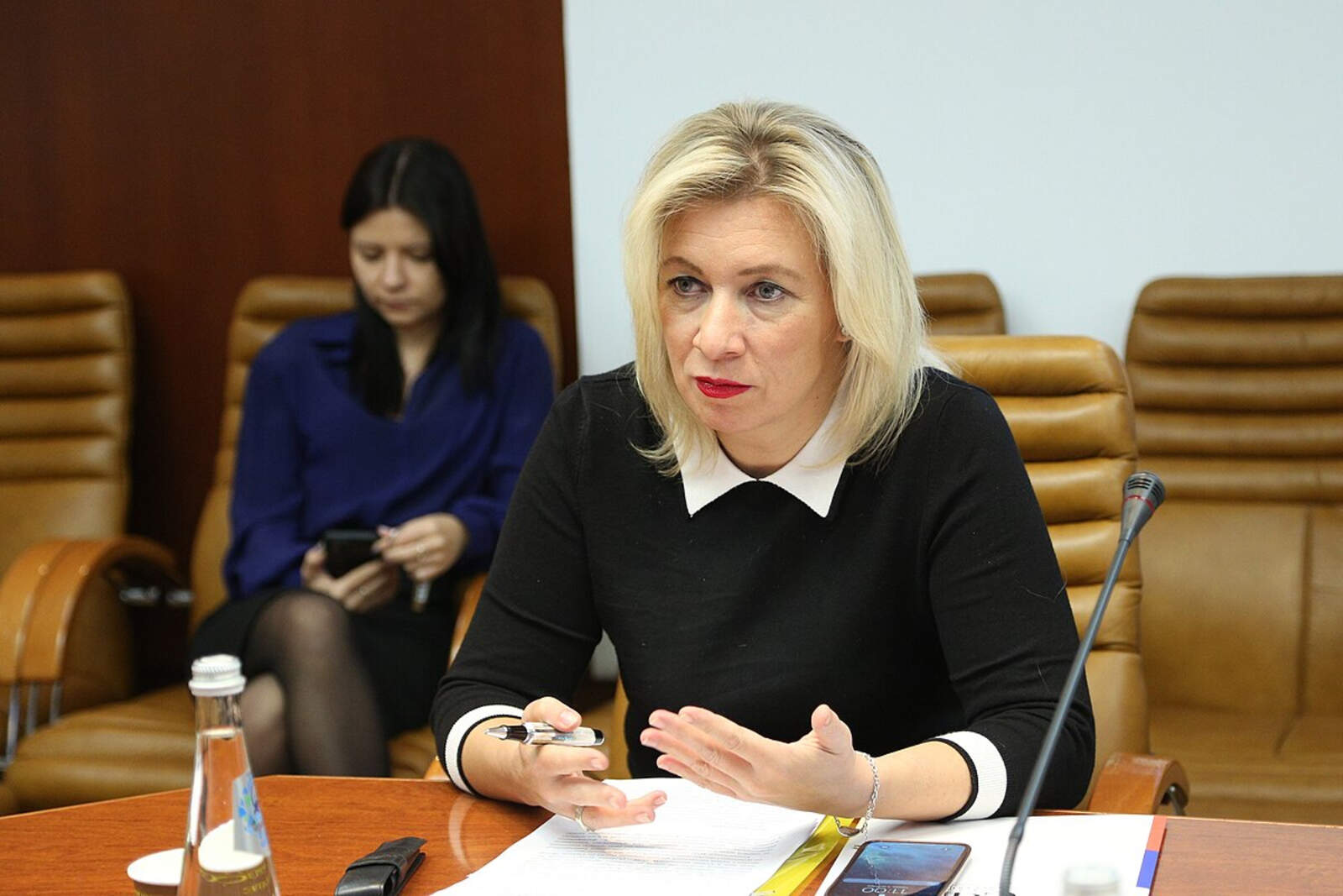 María Zajárova, portavoz del Ministerio de Relaciones Exteriores de Rusia