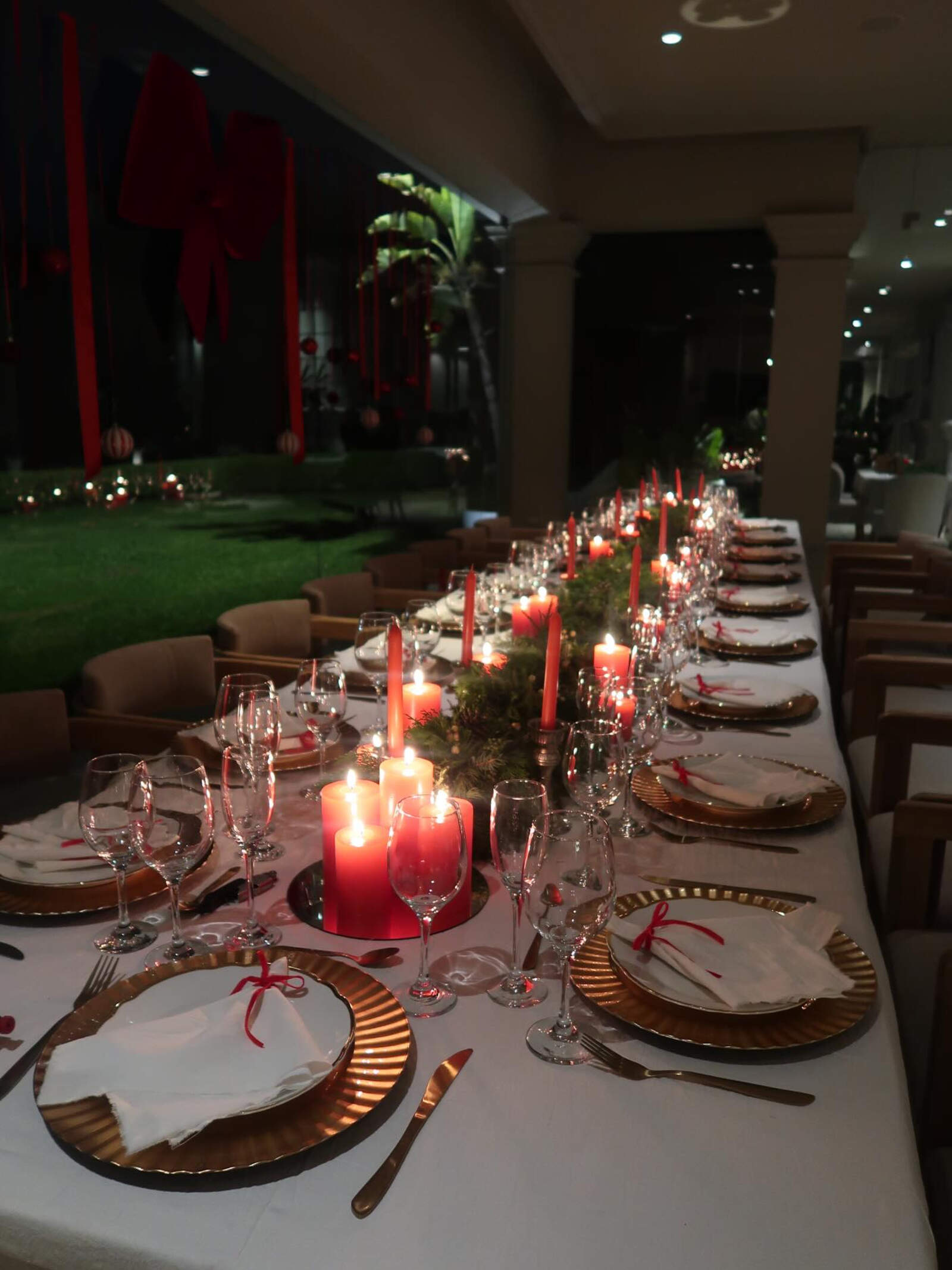 La mesa navideña de Mauro y la China en Nordelta