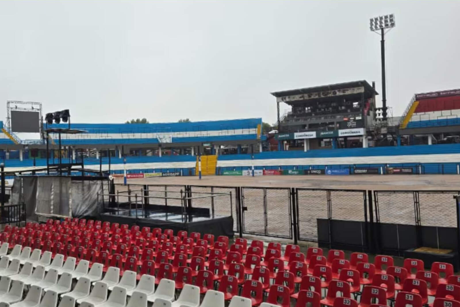 El predio del Festival Nacional de Doma y Folklore de Jesús María en estos momentos.