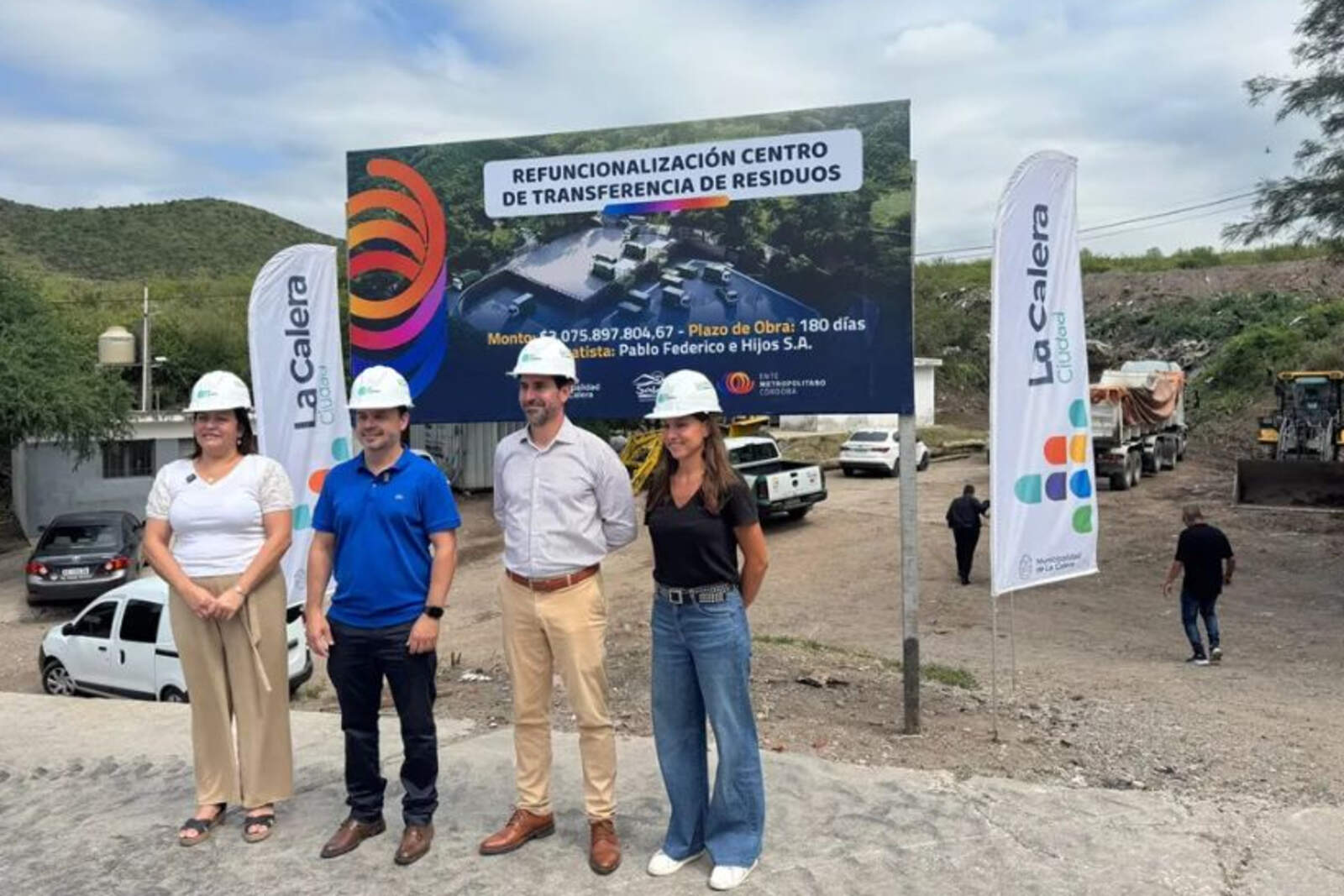La Municipalidad de La Calera puso en marcha la refuncionalización del Centro de Transferencia de Residuos ubicado en el barrio Alto La Campana.