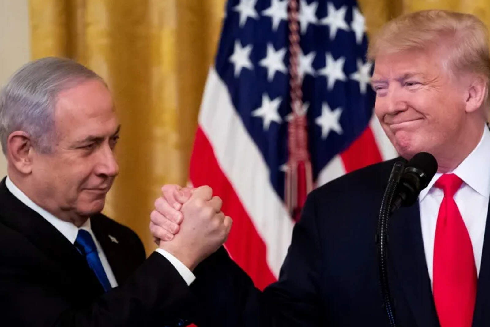 Donald Trump y Benjamin Netanyahu.