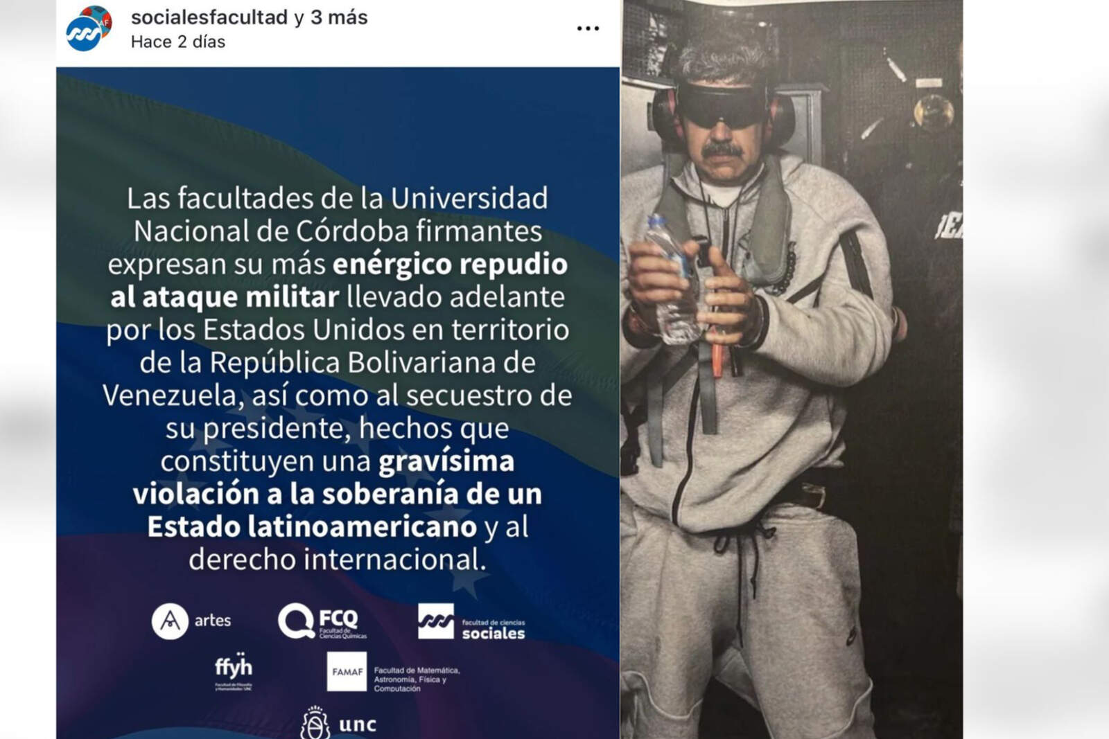 El documento lleva las firmas oficiales de las autoridades de Artes, Ciencias Químicas, Sociales, Filosofía y Humanidades y también de Famaf.