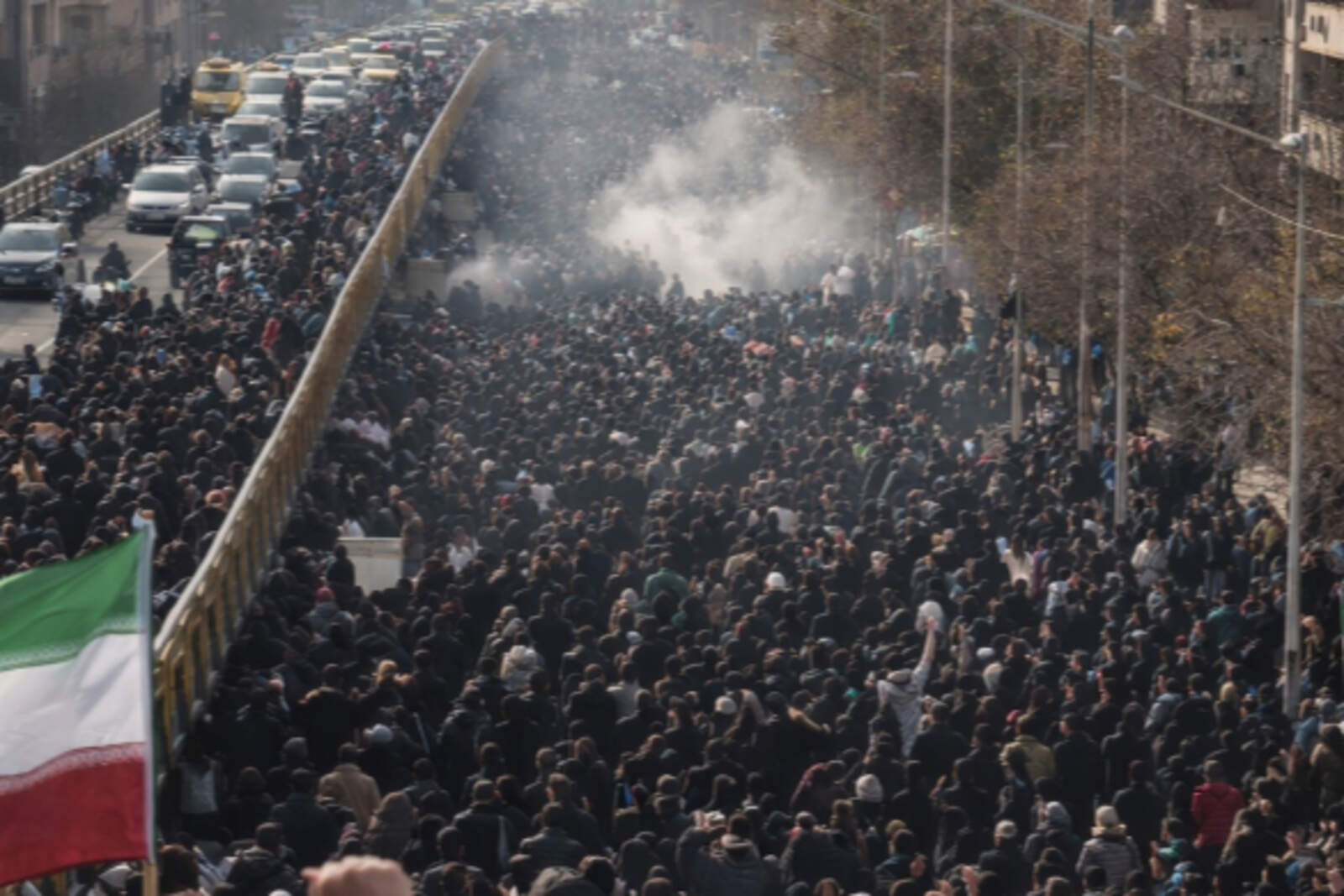 Manifestantes en Irán.