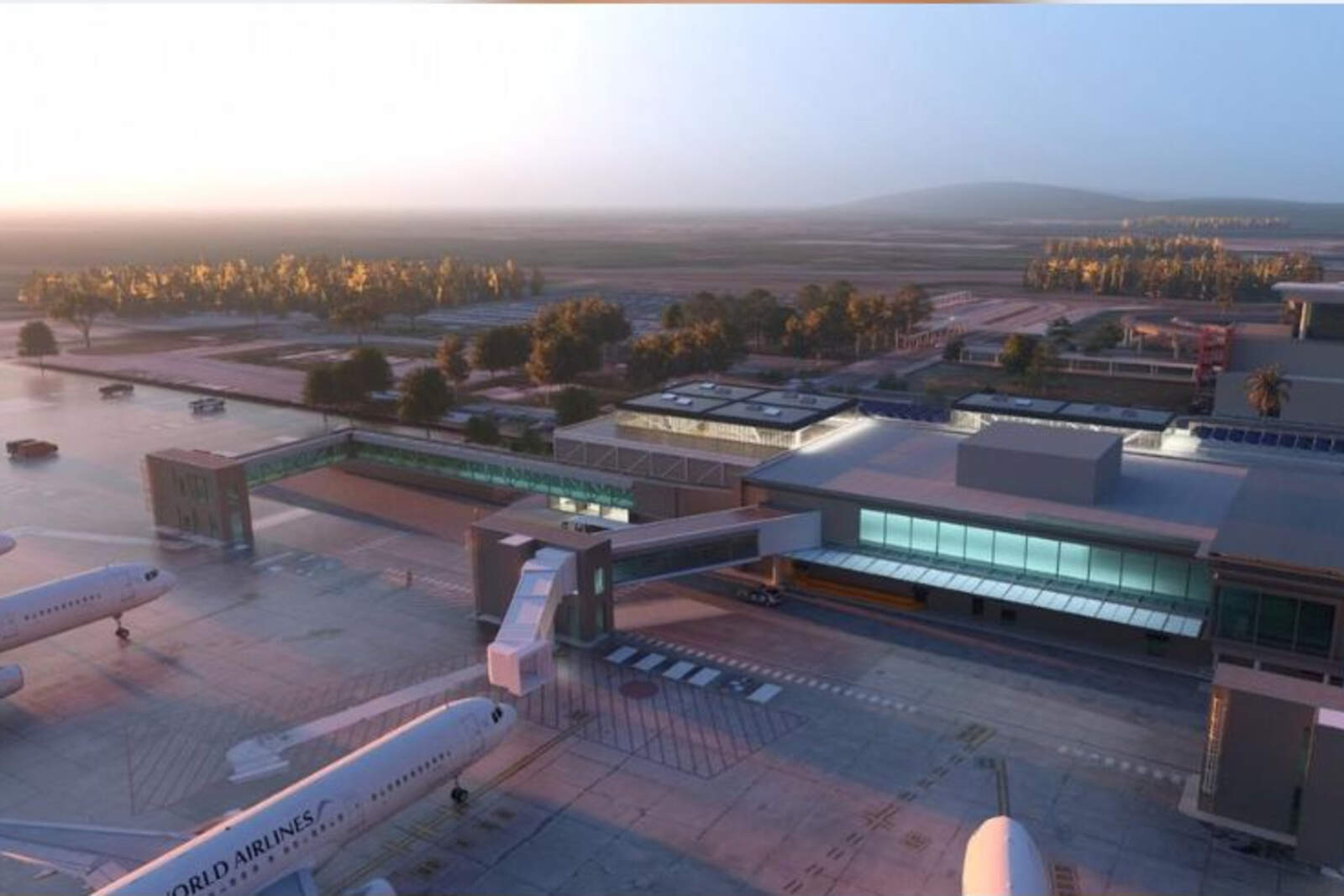 La terminal de pasajeros sumará 4.300 metros cuadrados cubiertos y pasará a tener una superficie total de 24.000 metros de superficie.