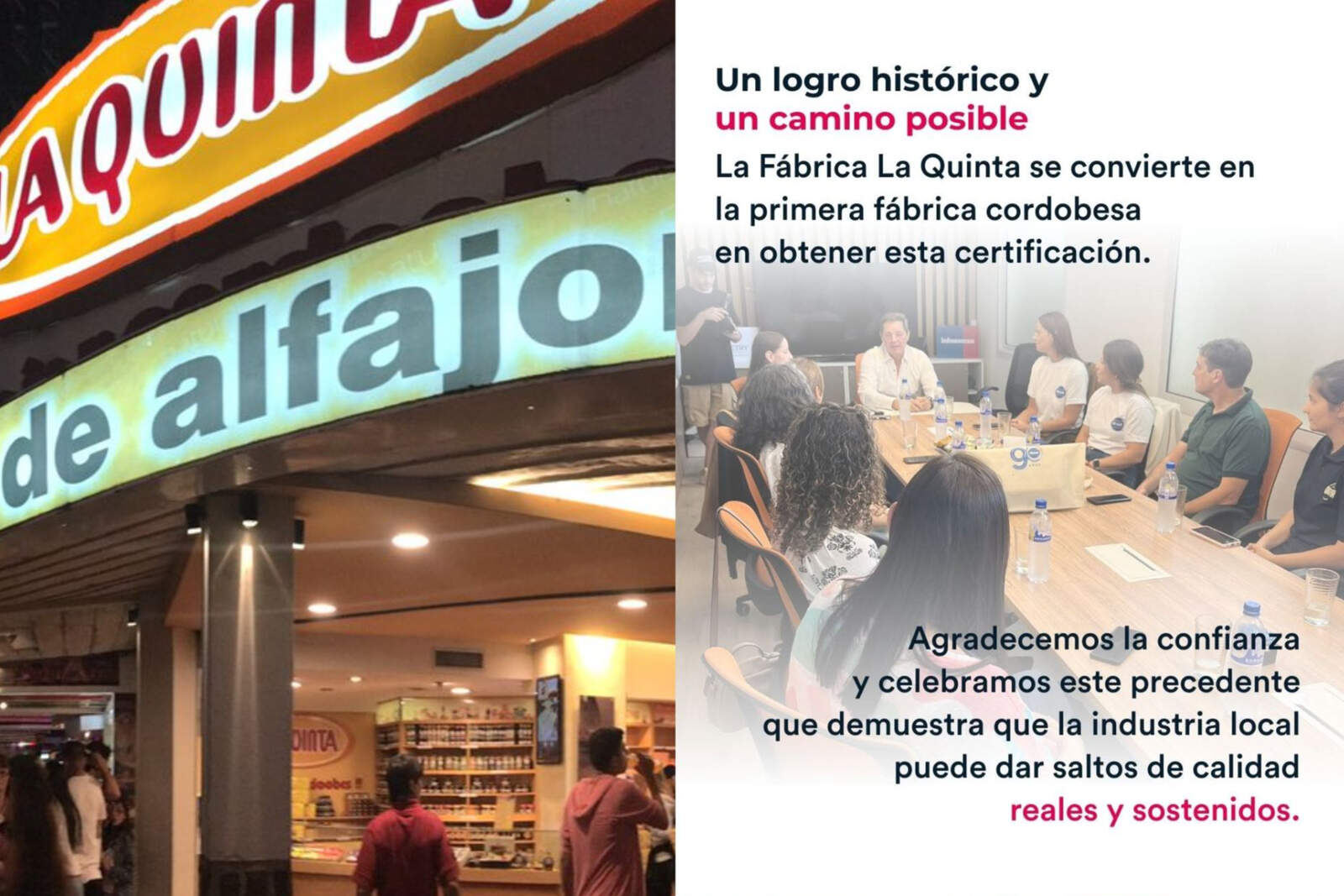 La Quinta se convirtió oficialmente en la primera planta de la provincia en obtener la exigente certificación ISO 22000.