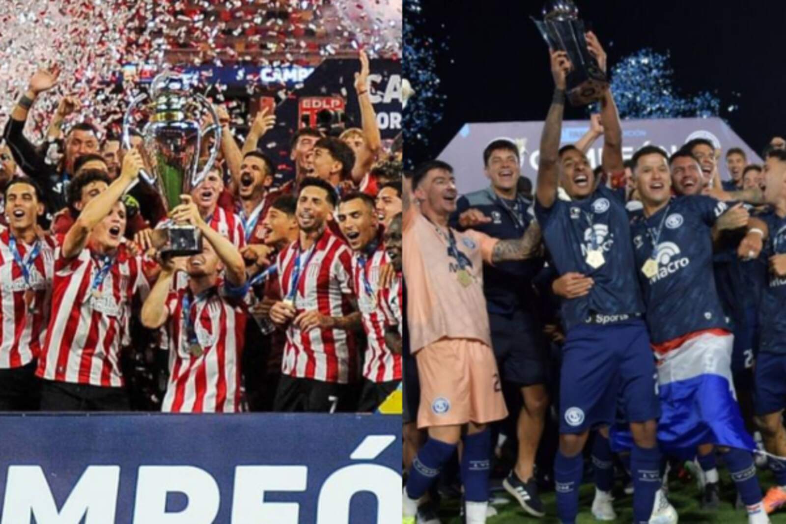 Los campeones del fútbol argentino ganan miserias