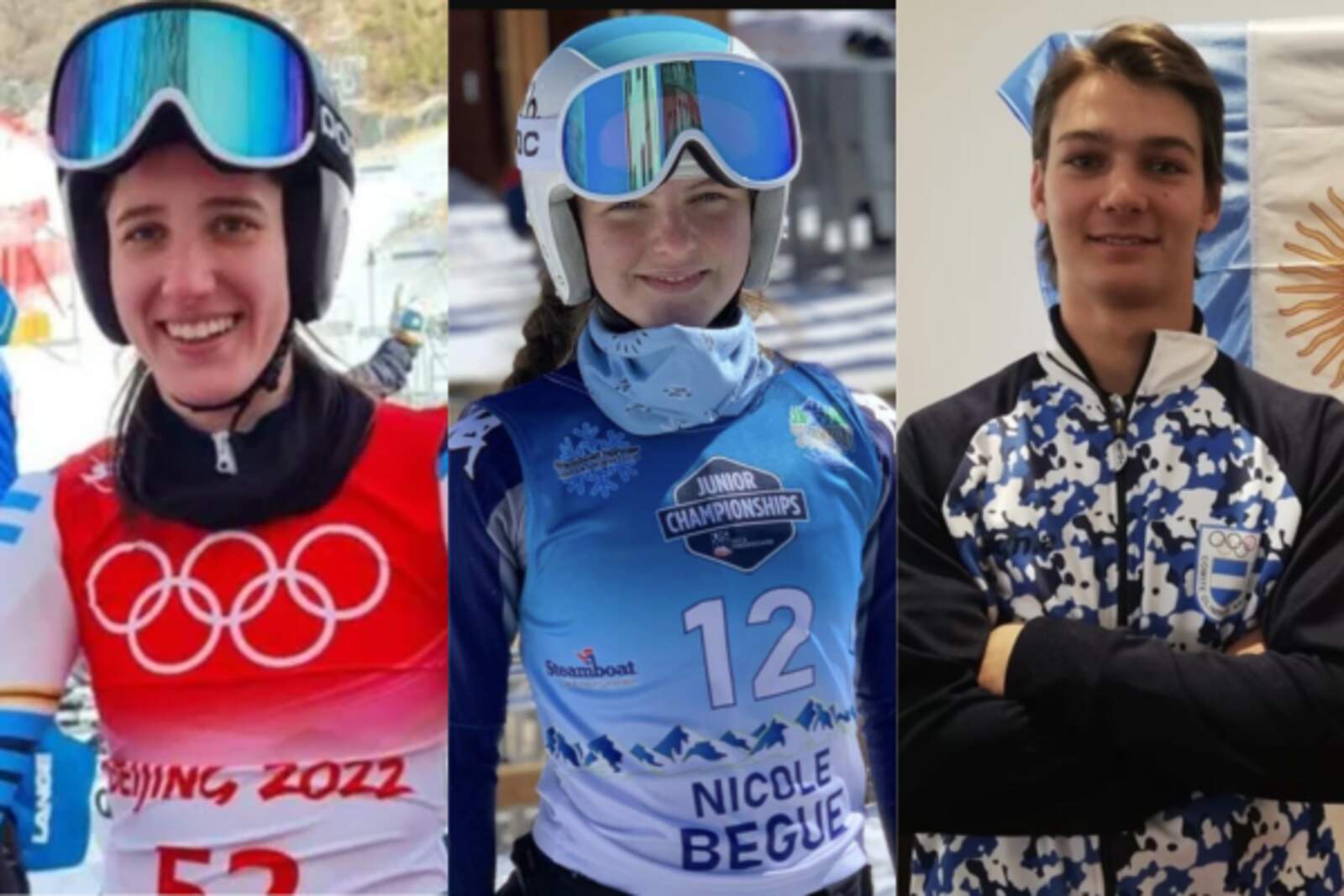 Francesca Baruzzi, Nicole Begue y Tiziano Gravier