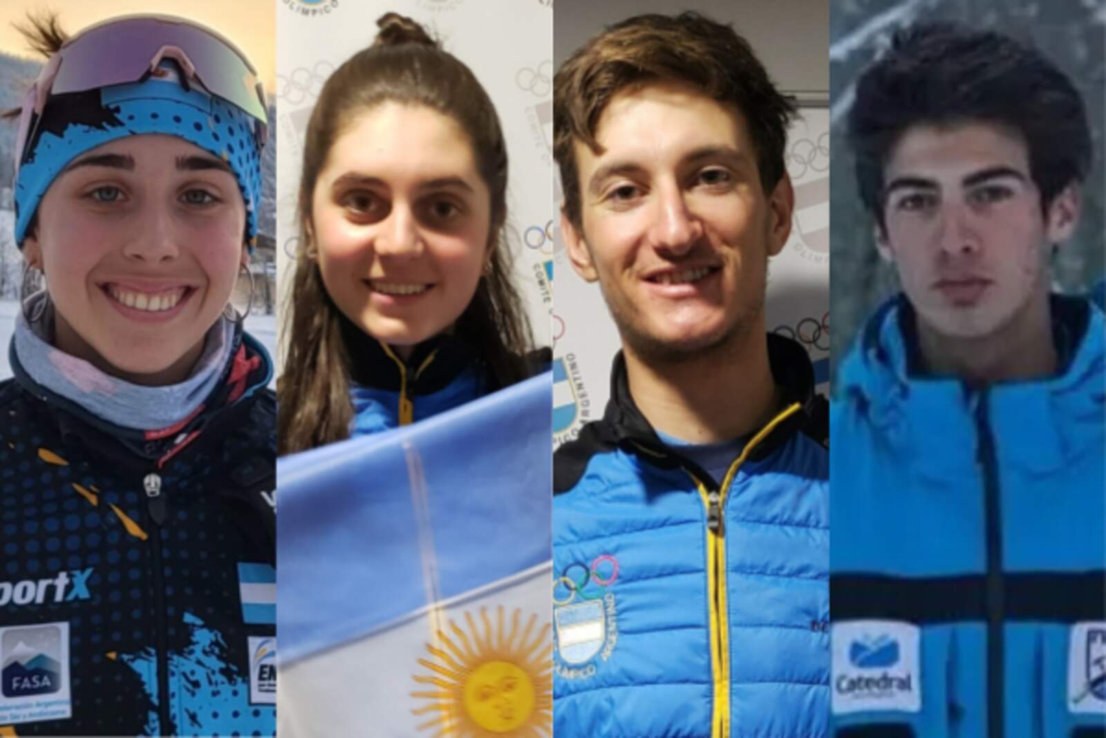 Agustina Groetzner, Nahiara Díaz González, Franco Dal Farra y Mateo Sauma