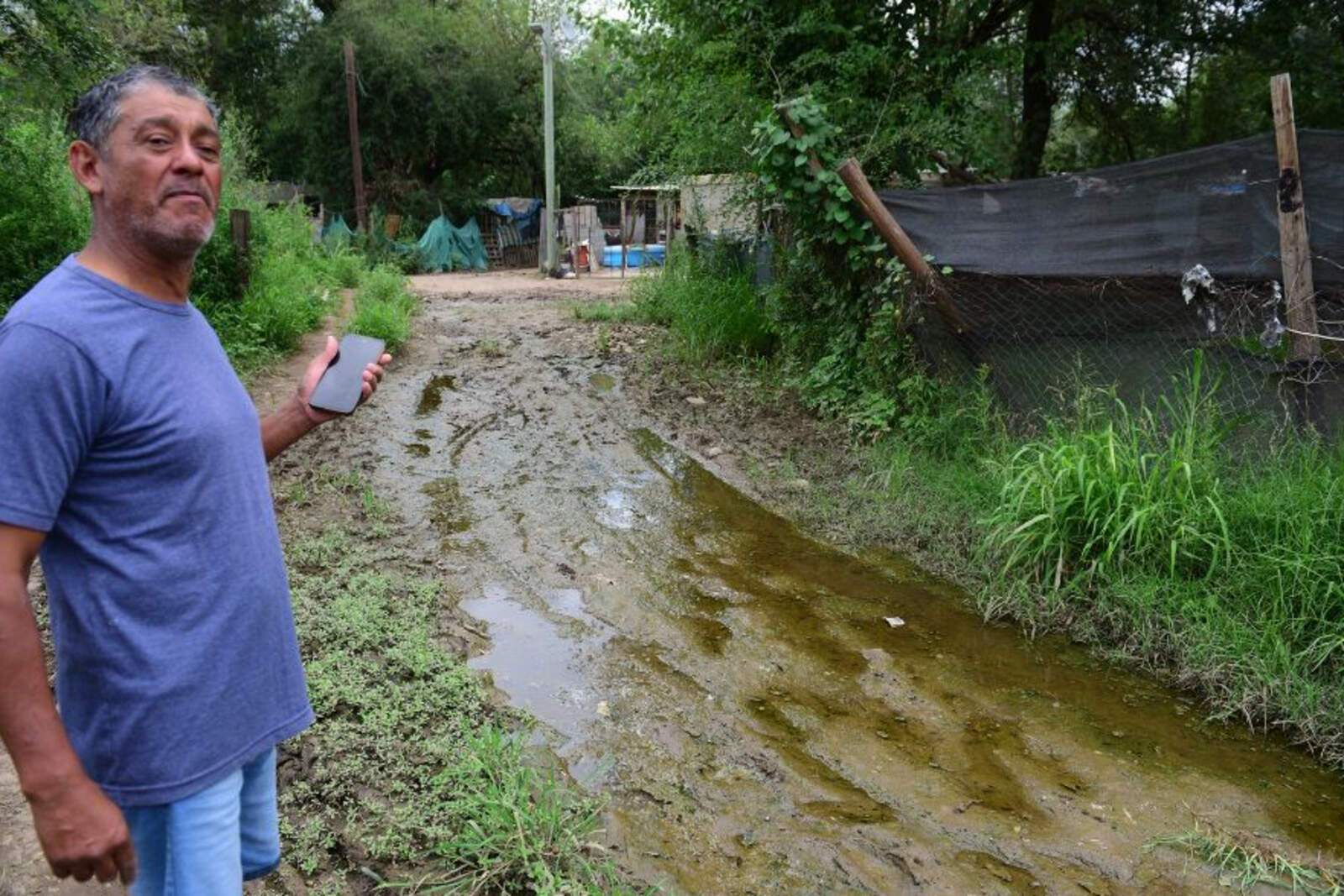 Daniel Monjes, presidente del Centro Vecinal del barrio.