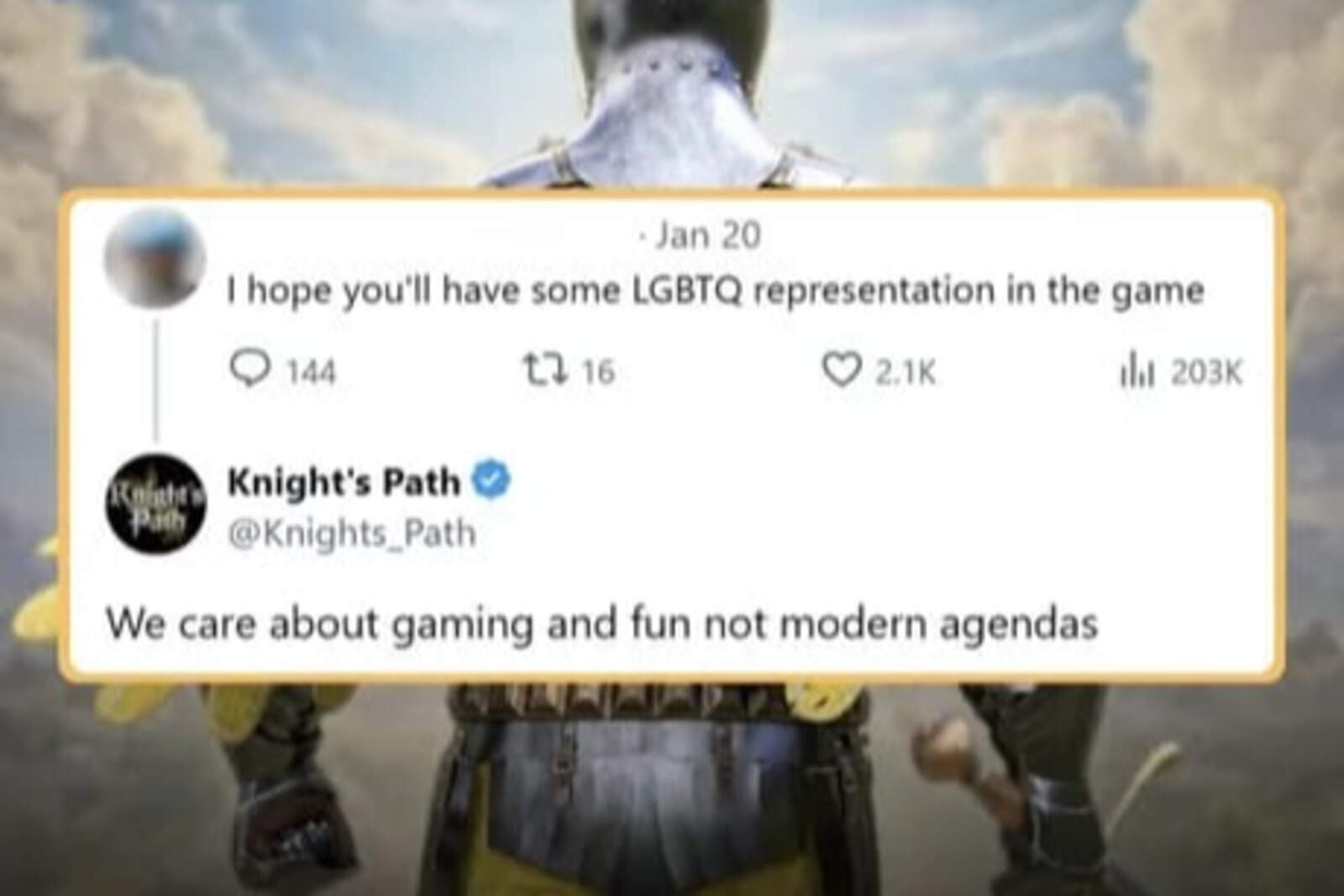 La respuesta que desató la polémica.