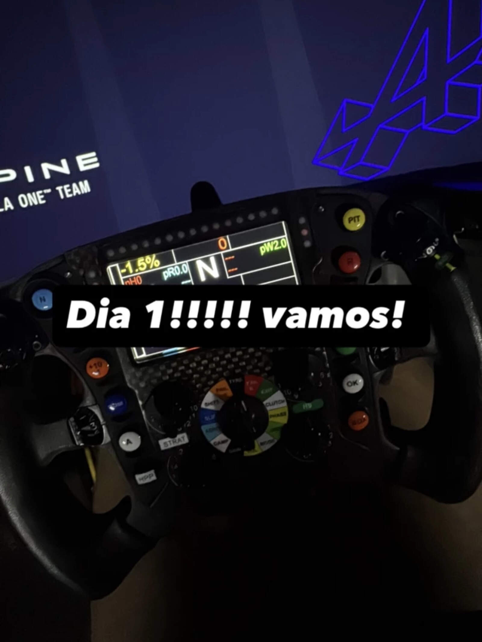 El posteo de Colapinto en Instagram