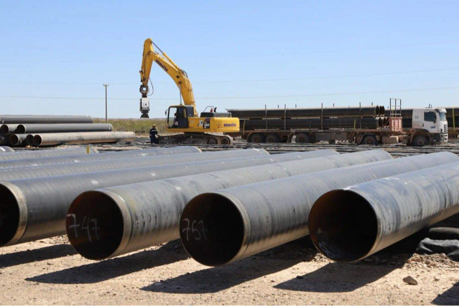 Tuberías de gasoducto.