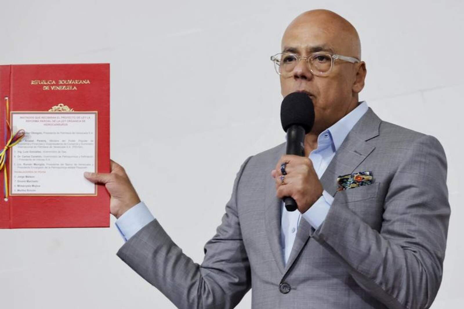 El presidente del Parlamento, Jorge Rodríguez