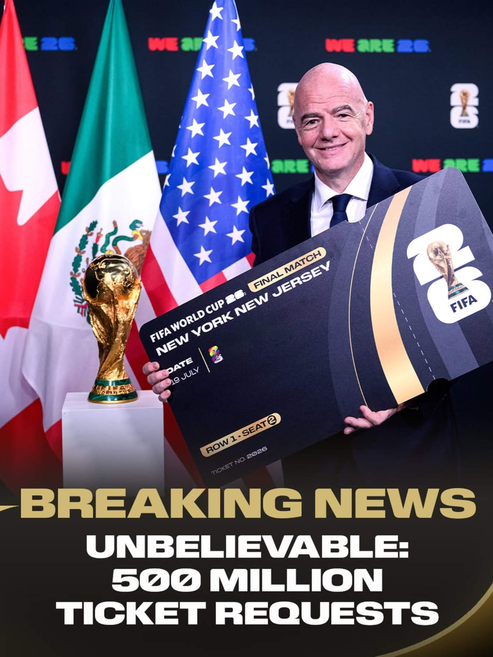 Infantino celebró el impacto de la convocatoria