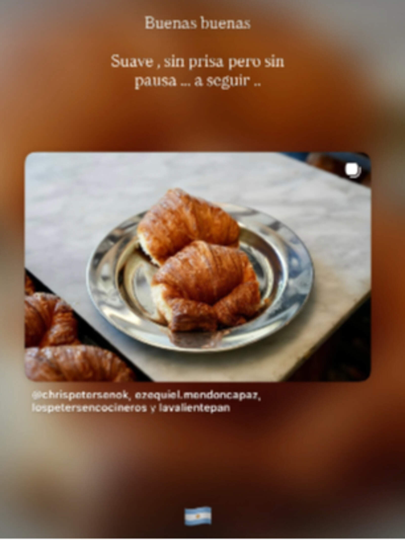 El posteo de Christian Petersen en su Instagram 