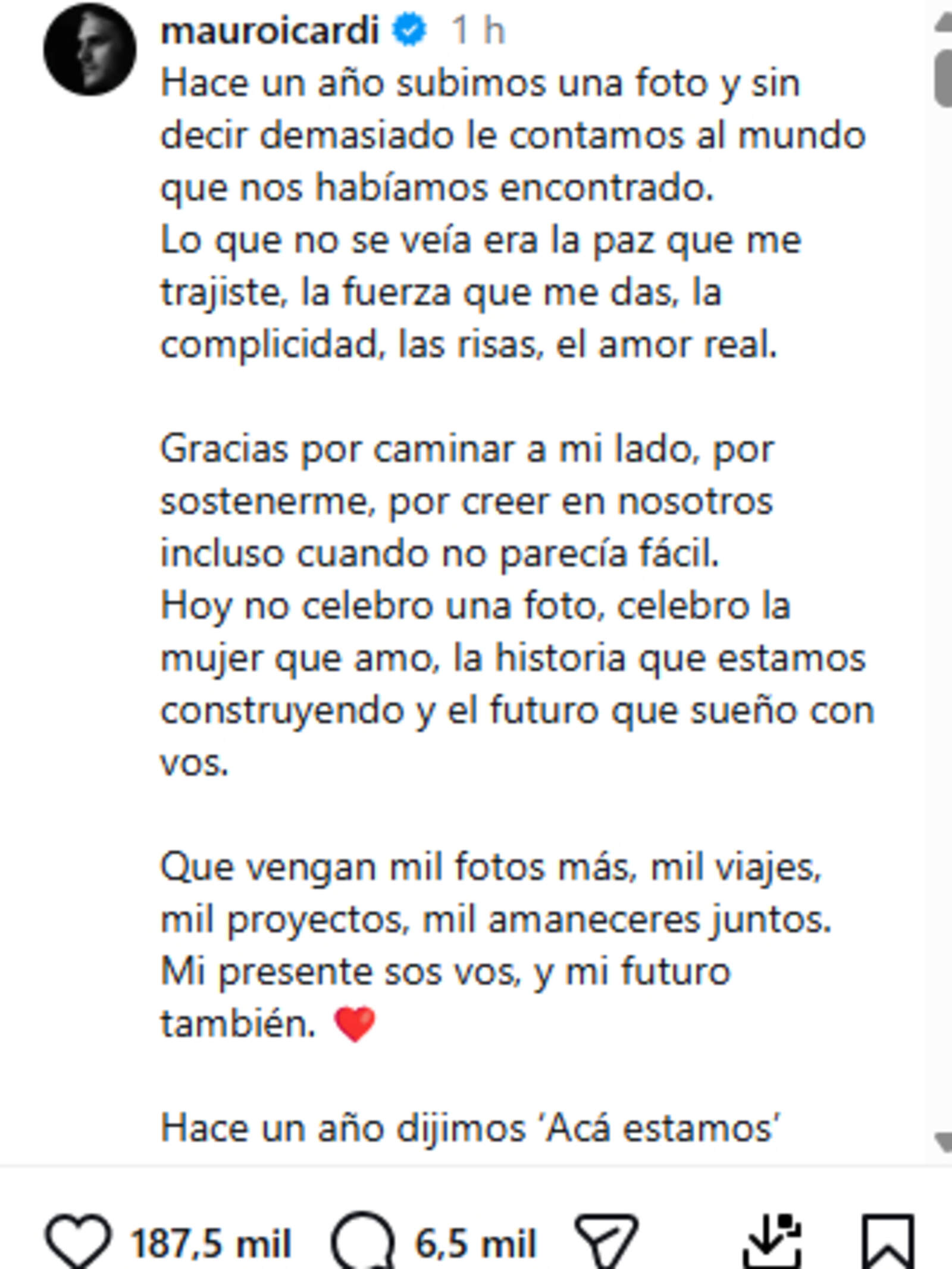 Mauro Icardi abrió su corazón en redes