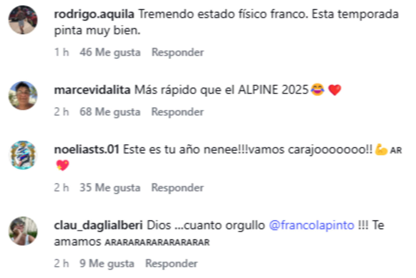 Las reacciones en redes sociales