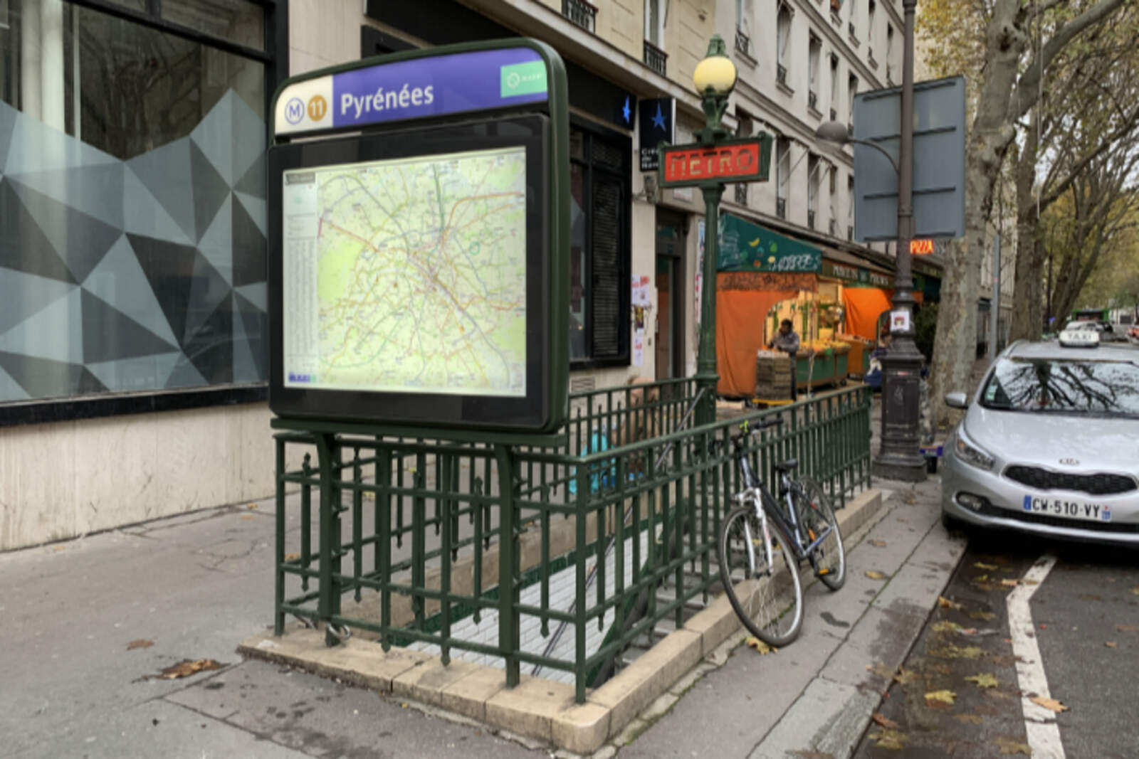 La estación de metro Pyrénées