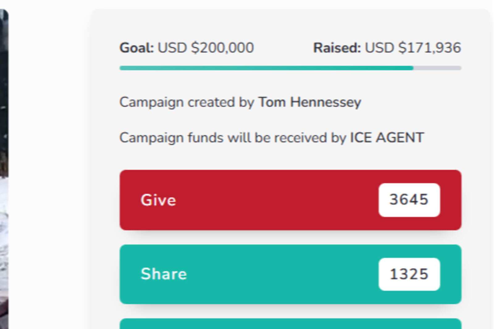 Las donaciones para Jonathan Ross en GiveSendGo.