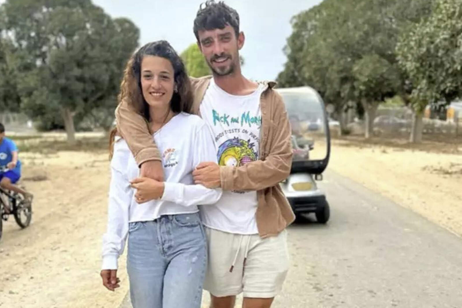 Ariel Cunio con su pareja