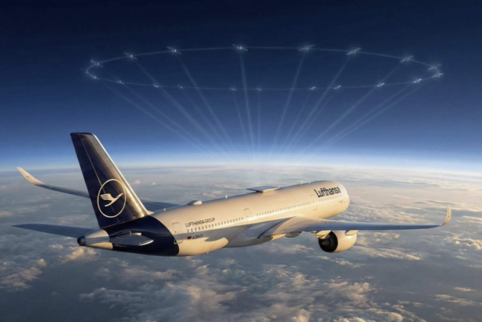 Lufthansa se asoció con Starlink para ofrecer internet en toda su flota