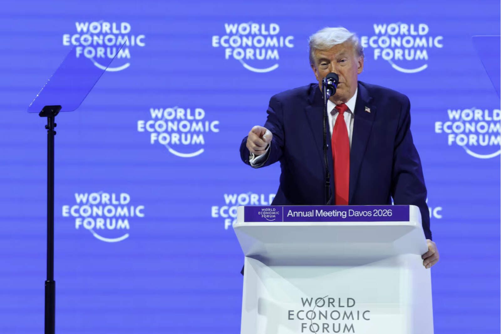 Donald Trump realizó su exposición en el Foro Económico Mundial de Davos