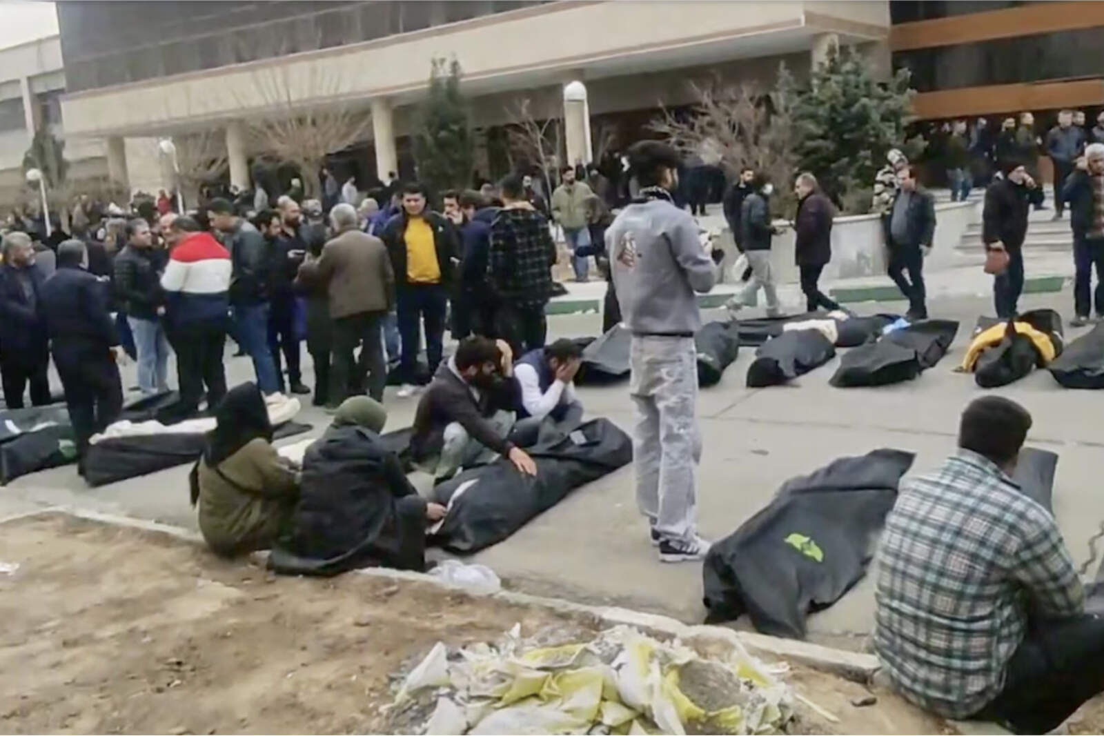 Imágenes de una morgue en Kahrizak entre el 9 y 11 de enero.